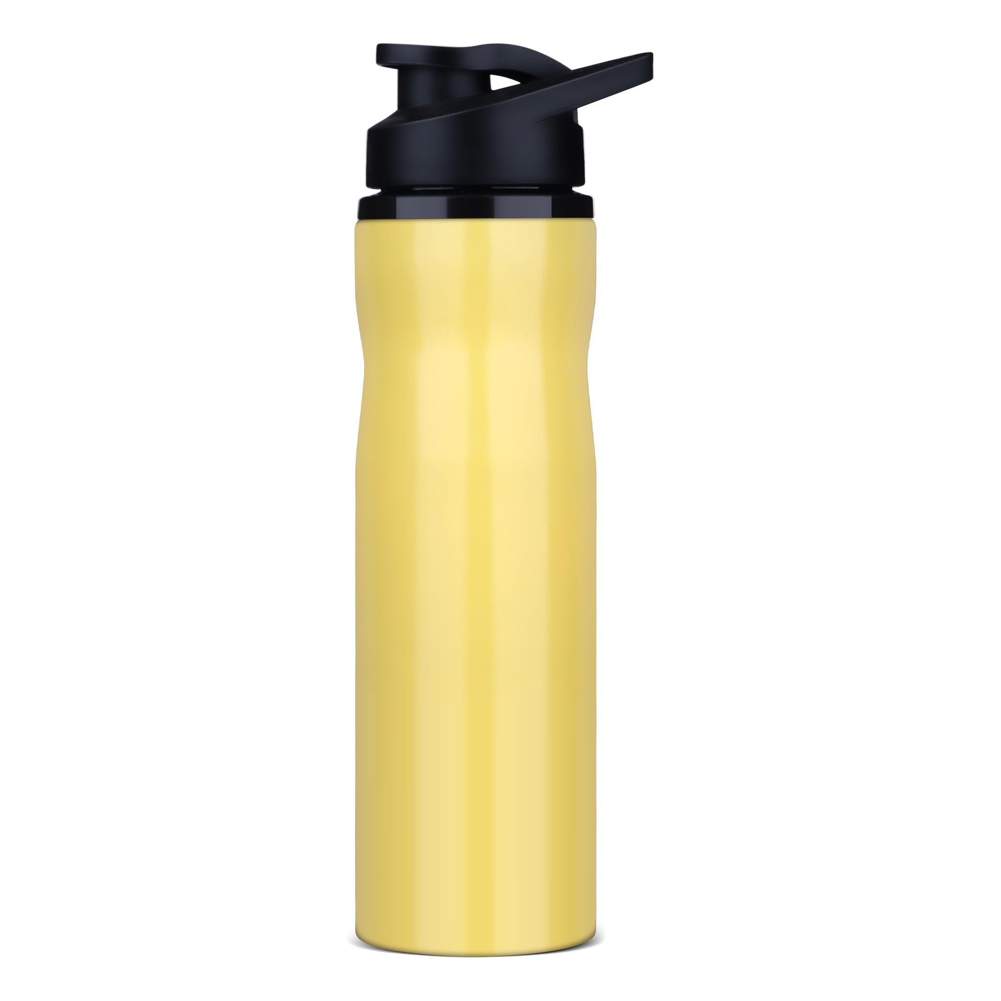 The Wallet Store Neon Stainless Steel Sipper Water Bottle - Yellow