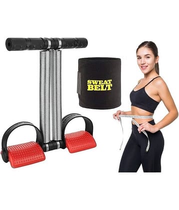 HORSE FIT Combo Double Spring Tension Foot Pedal Abdomen Leg Exerciser Tummy Trimmer Equipment Bodybuilding Home Gym Arm Waist Sport Fitness Stretching Slimming Training