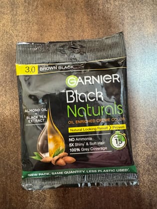 Garnier Black Naturals Oil Enriched Creme Color 20ml + 20g, Rs 45.00