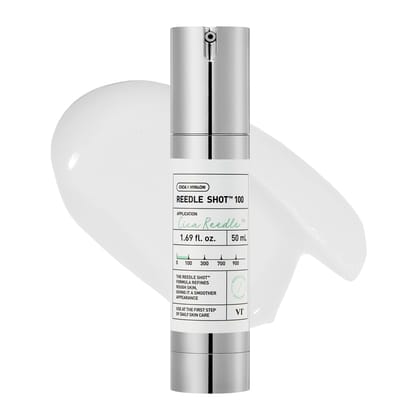 VT COSMETICS CICA Reedle Shot 100 Essence Korean Skincare Micro-Spicule Soothing Essence with Centella Asiatica for Skin Barrier Care, Hydration Support and Lightweight Fast Absorbing Daily Use | 50ml VT COSMETICS CICA Reedle Shot 100 Essence Korean Skin