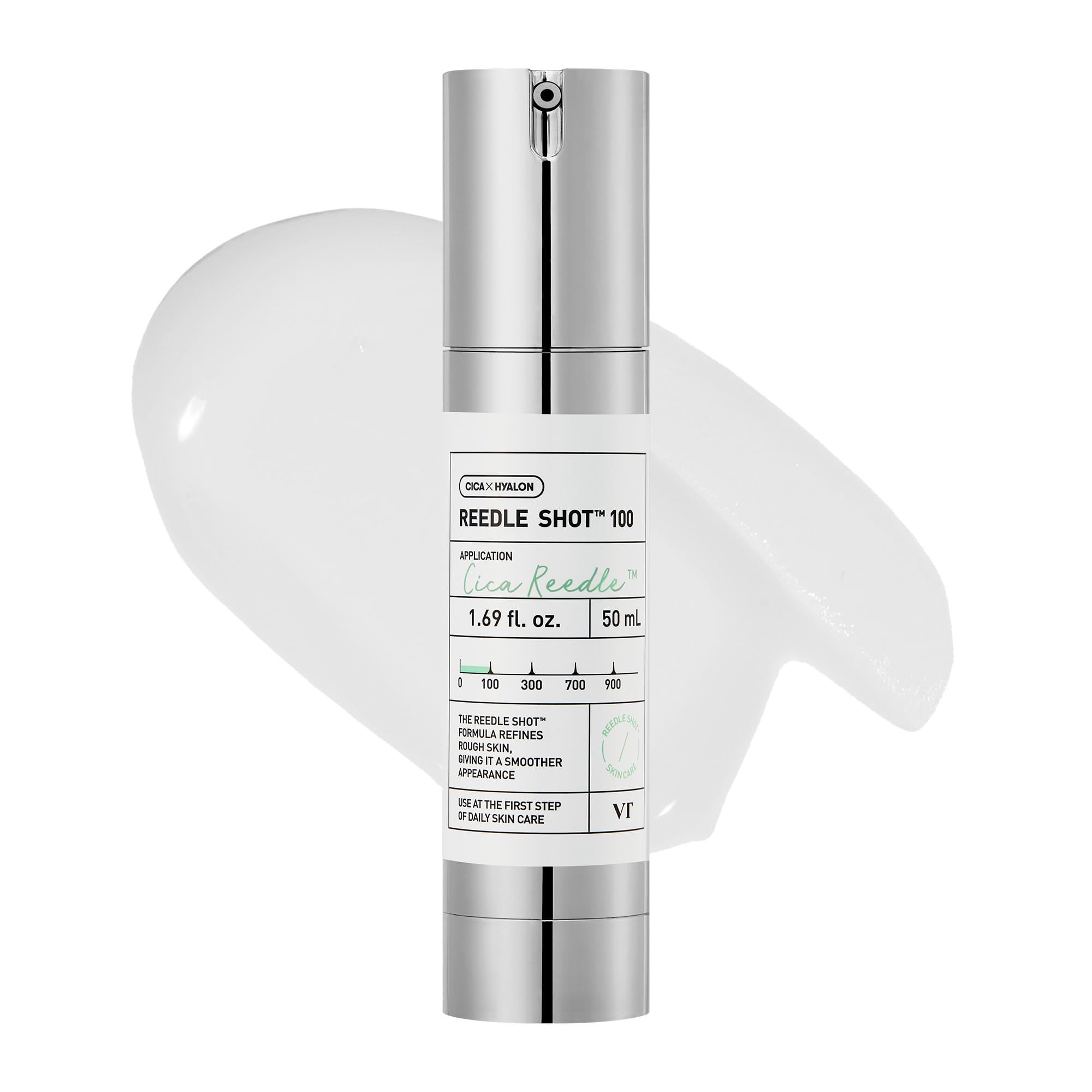 VT COSMETICS CICA Reedle Shot 100 Essence Korean Skincare Micro-Spicule Soothing Essence with Centella Asiatica for Skin Barrier Care, Hydration Support and Lightweight Fast Absorbing Daily Use | 50ml VT COSMETICS CICA Reedle Shot 100 Essence Korean Skin