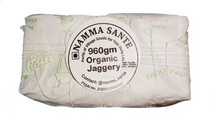 Organic Jaggery, Gur, Bella, Sharkara, Chakkarai 960gm