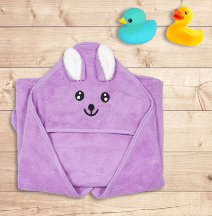 VillWin Single Purple Cotton Bath Towels