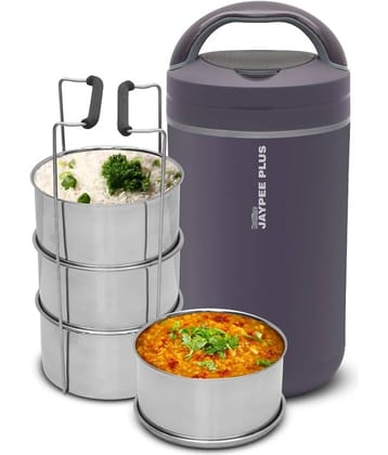 Jaypee Plus Hottline 4 Stainless Steel Electric Lunch Box 4 - Container ( Pack of 1 )