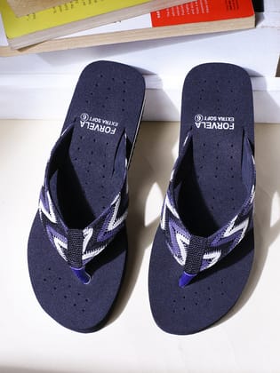 FORVELA Ortho Doctor Slipper for Women and Girls' Bathroom House Home Daily Use Dr. Chappal Orthopedic Diabetic Flip flops-BLACK / 4 UK / 37 EURO