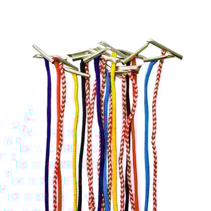 File Tags � 8 Inch Long (Pack of 100) � 50 Multicolor + 50 Red & White � Strong Treasury Paper with Thread � Paper tag for Office, Exam Papers, Documents Binding Rope