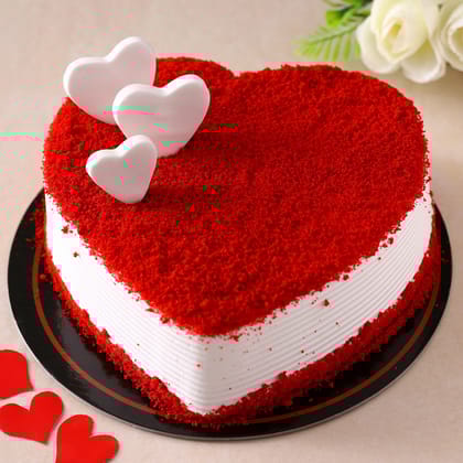 Valentine s Heart Red Velvet Cake Half Kg