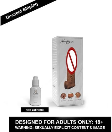 6.75 inch INDIAN DARK CHOCOLATE JUMBO REUSABLE CONDOM WASHABLE PENIS EXTENDER CONDOM