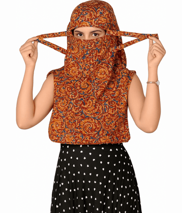 DEEPNAYRA - LIVING STYLE Maroon Cotton Blend Women's Scarf ( Pack of 1 )