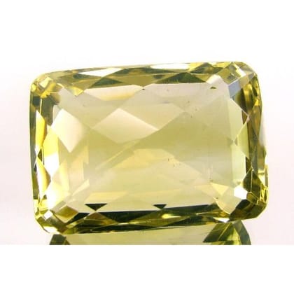 SUPERB A+ 130.3Ct Clear Fine NaturalL Lemon Quartz Rectangle Checker Faceted Gemstone