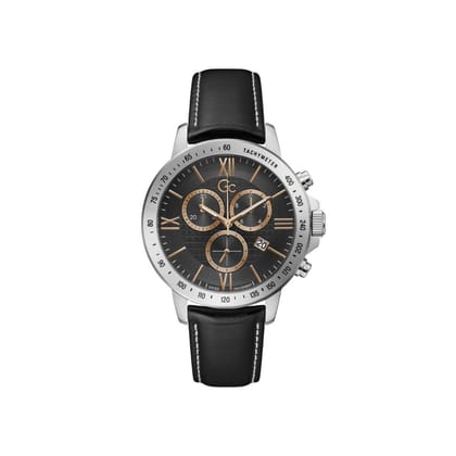 GC Men Black Dial 44 mm Analog Watch- Y91001G2MF-Black