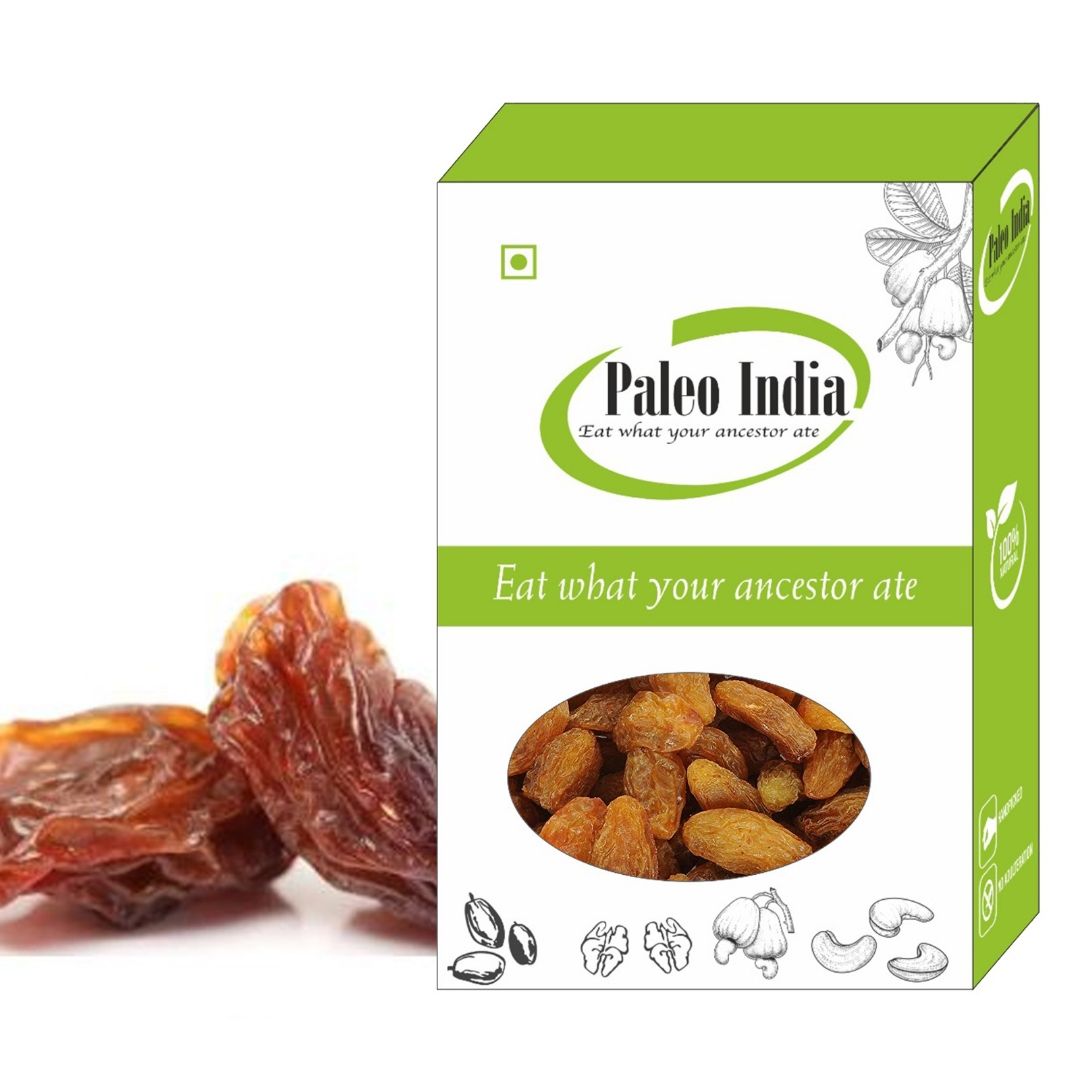 Paleo India 250gm Munakka |Abjosh| Natural & Healthy Dry Fruit | Rich in Iron & Antioxidants | Boosts Immunity Aids Digestion and Improves Skin Health| Raisin with Seeds