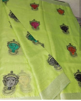 LINEN DIGITAL PRINTED SAREE 1411