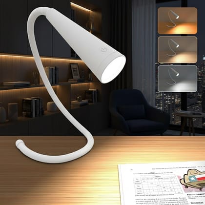 GLOWSERIE Study Lamp Rechargeable Book Reading Light - 3 Color Multifunction