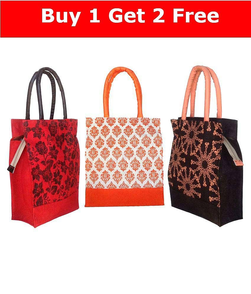 Foonty - Multicolor Jute Lunch Bag