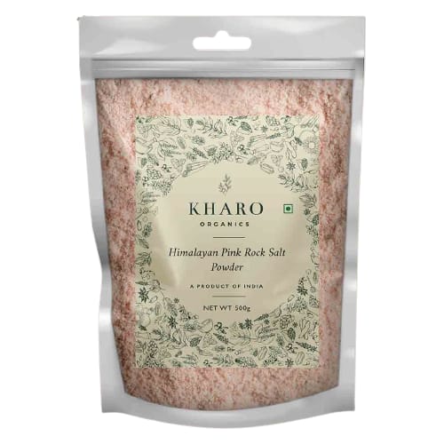 Kharo Organics Natural Himalayan Pink Salt Powder 500 Gms