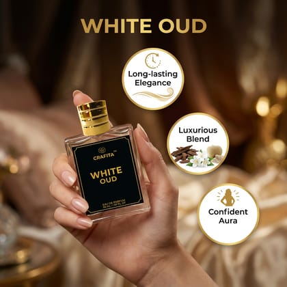 White Oud Original Eau de Parfum for Men & Women | Luxurious and Romantic | Exotic & Floral | Impresive & Long Lasting Perfume 50 mL