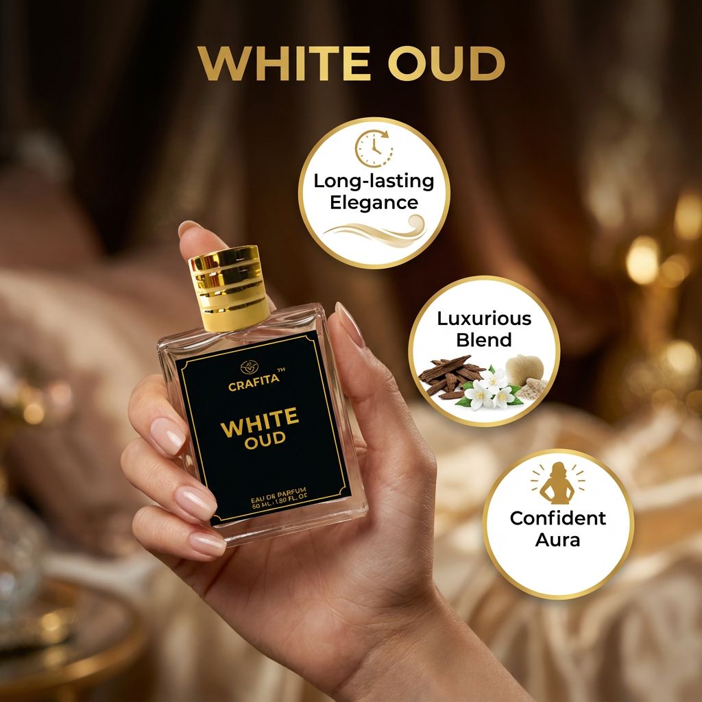 White Oud Original Eau de Parfum for Men & Women | Luxurious and Romantic | Exotic & Floral | Impresive & Long Lasting Perfume 50 mL