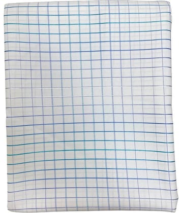 Maharaja Blue Cotton Blend Men's Unstitched Shirt Piece ( Pack of 1 )