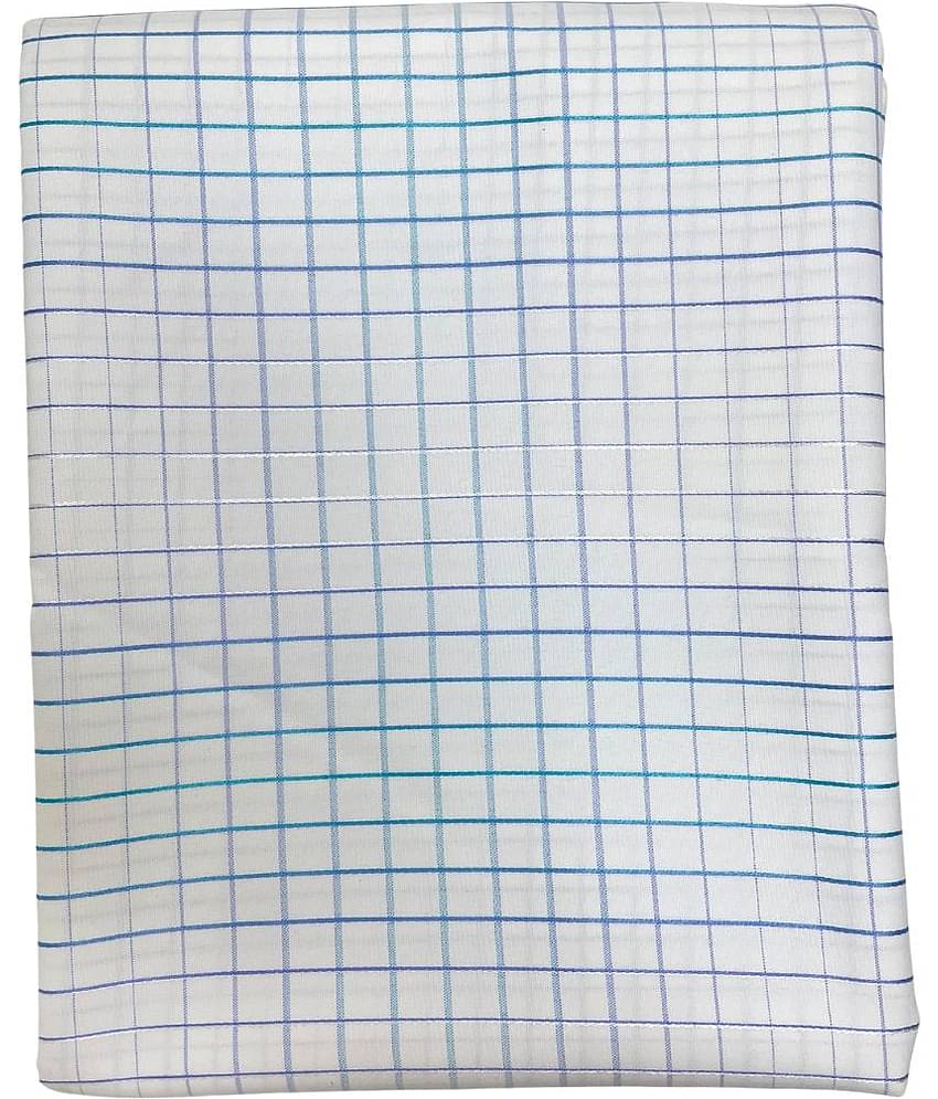 Maharaja Blue Cotton Blend Men's Unstitched Shirt Piece ( Pack of 1 )