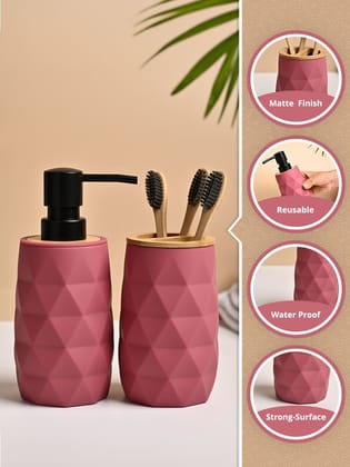 VON CASA 2Pcs Plastic Bathroom Set