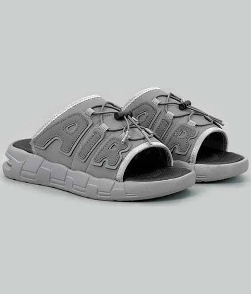 ARBIA FUNKI Grey Men's Slide Flip Flop