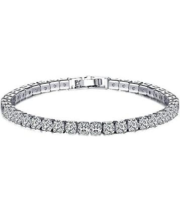 FASHION FRILL - Silver Bracelet ( Pack of 1 )