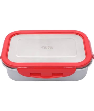 Jaypee Plus - Red Stainless Steel Lunch Box ( Pack of 1 )
