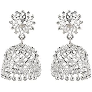 Filigree Jaali Jhumki Earrings for Girls Brass Material Made in India Earrings for Women's Fashion Jewellery