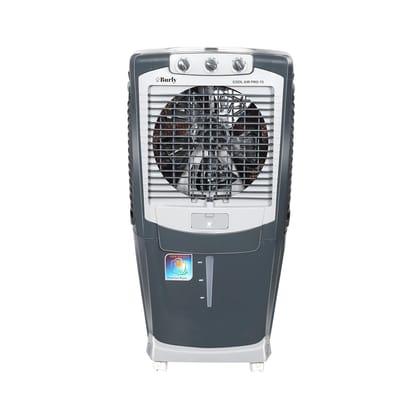 BHABURLY Burly Coolair Pro 75 Ltr Desert Portable Cooler With Anti Bacterial Honeycomb, Auto Refill Powerfull Motor, Auto Swing & Castor Wheel- Grey BHABURLY Burly Coolair Pro 75 Ltr Desert Portable Cooler With Anti Bacterial Honeycomb, Auto Refill Powerfull Motor, Auto Swing & Castor Wheel- Grey