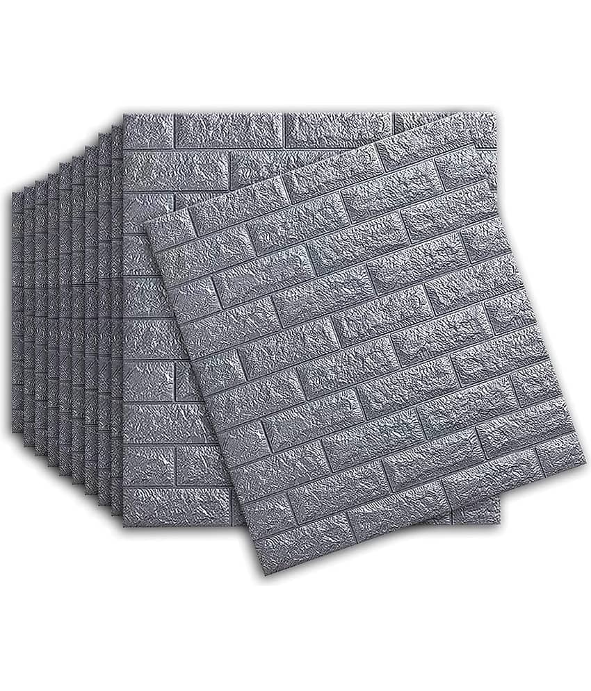 KRAMOX 3D Brick Wallpaper – White PE Foam Self-Adhesive Wall Sticker | Realistic Brick Design | DIY Peel & Stick Wallpaper for Home, Living Room, Bedroom, Hotel & Café Décor