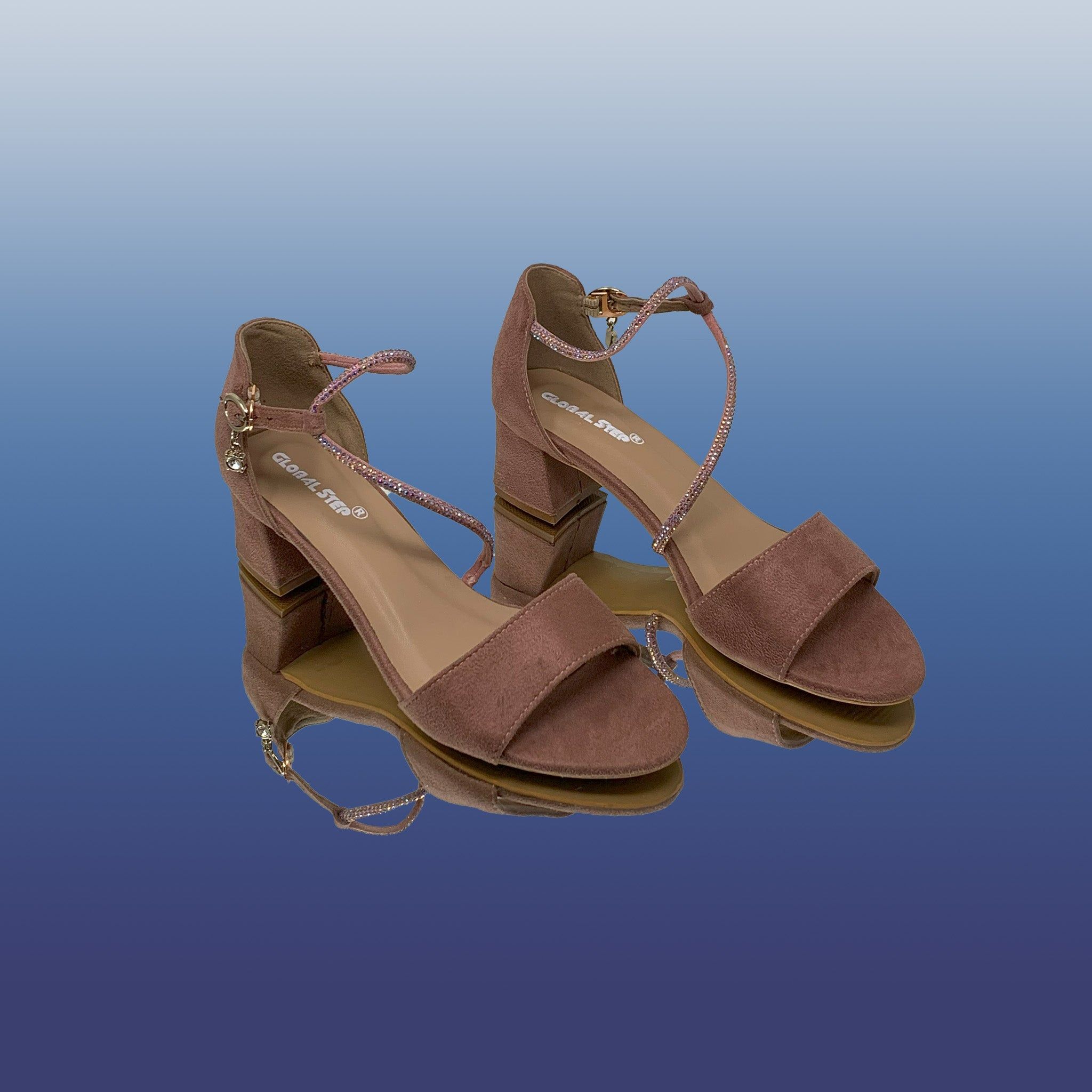 Elegant Pink Block Heel Sandals-Pink / 36