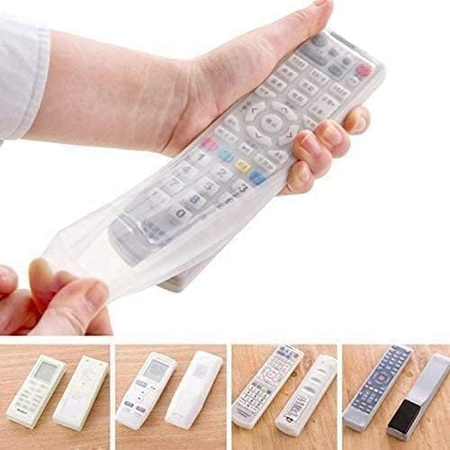 Universal Silicone Remote Control Protective Covers (Set of 3) - Clear, Dustproof, & Shockproof Sleeves