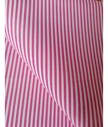 Makhanchor Pink 100 Percent Cotton Unstitched Shirt pc Single