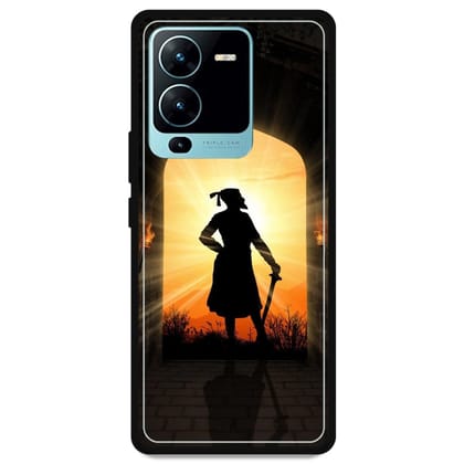 Shivaji Maharaj - Glossy Metal Silicone Case For Vivo Models-Vivo V25 Pro