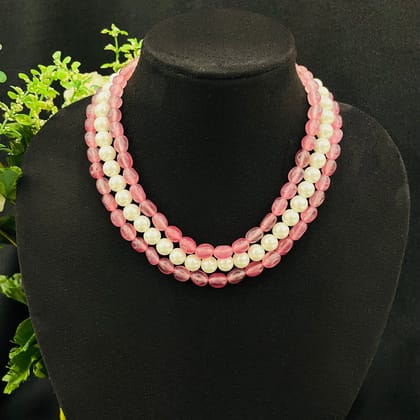 Nayaab Amelia pearl Mala-Multi colour