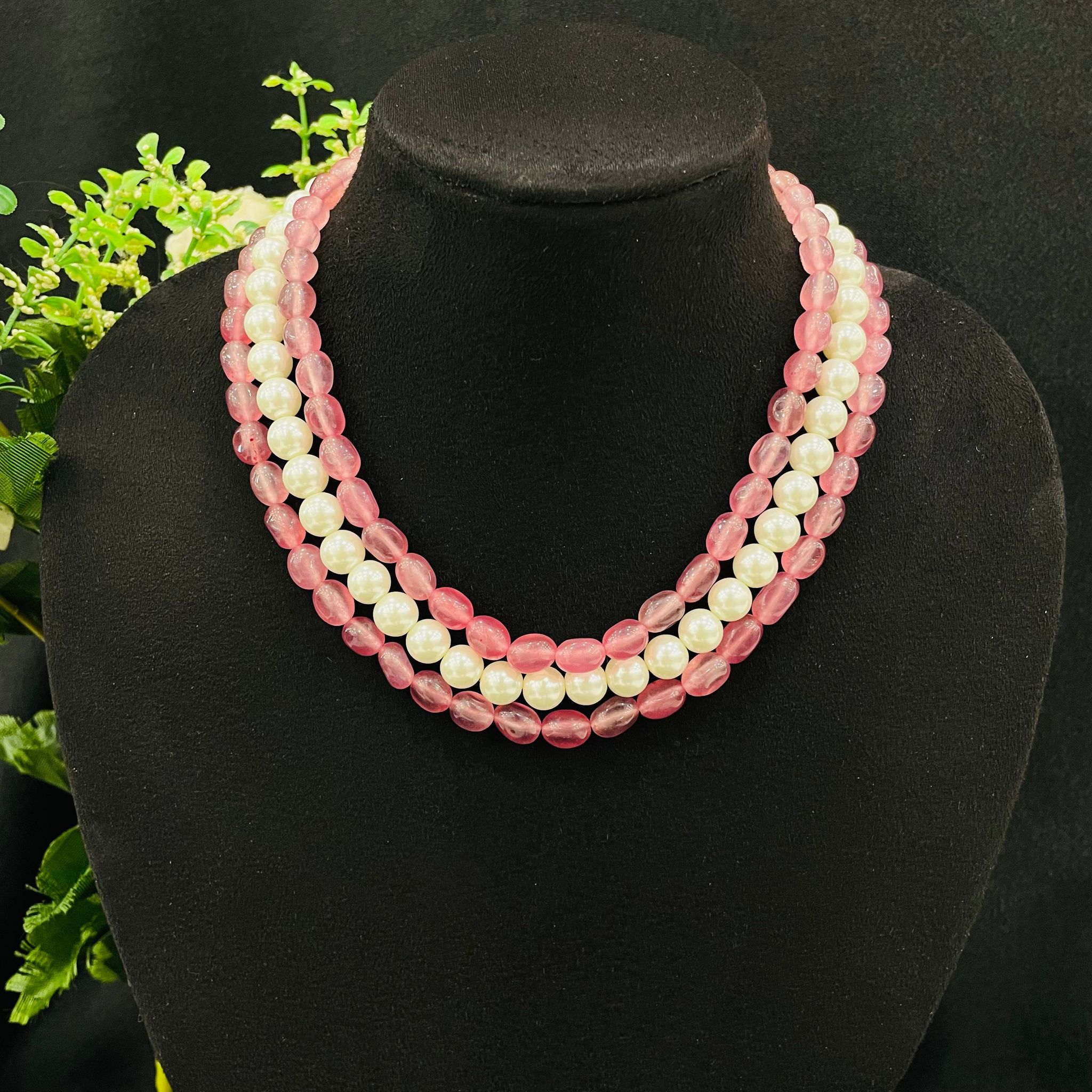 Nayaab Amelia pearl Mala-Multi colour