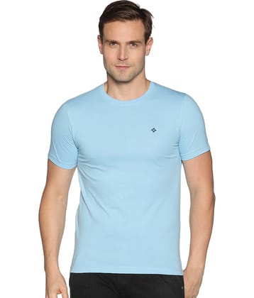Dollar Cotton Blend Regular Fit Solids Round Half Sleeves Orange Men T-Shirt Single Pack