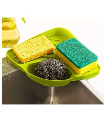 Tapixaa Multipurpose Corner Kitchen Sink Wash Basin Storage Organizer Rack (Multi-Color, Pack of 1)