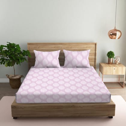 Petal Elegance Queen/Double Flat Bedsheet-Pink