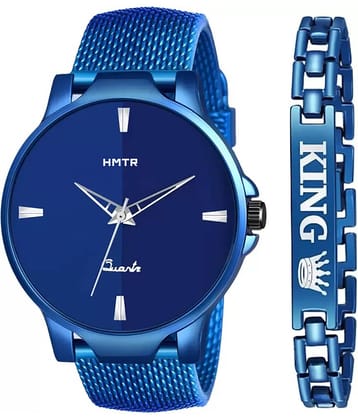 HMTr Blue Rubber Analog Men's Watch