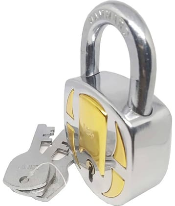Unikkus Heavy Padlock for home, Kitchen, room, offices. Size 62 MM, Double locking system, 3 Keys