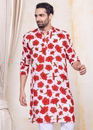 Viscose Silk Men's Kurta | Jabakusum-Small