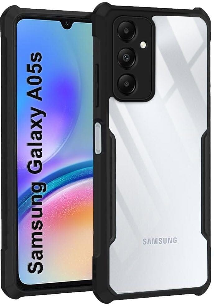 PLUGTECH Slim Shockproof Case | Matte Black Soft | Drop Protection | Precise Cutouts | Premium Mobile Cover for Samsung Galaxy A05S