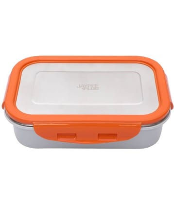 Jaypee Plus - Orange Stainless Steel Lunch Box ( Pack of 1 )