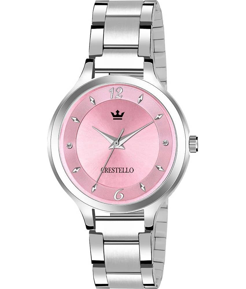Crestello - Silver Metal Analog Womens Watch