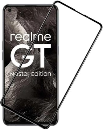PLUGTECH Advanced Tempered Glass With Anti-Explosion 9H Hardness Edge-To-Edge Coverage Screen Guard for Realme GT MASTER