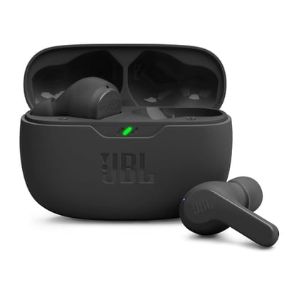 JBL Wave Beam in-Ear Wireless Earbuds (TWS) with Mic- Black