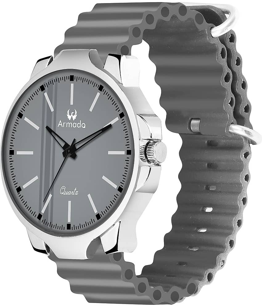 Armado Light Grey Silicon Analog Men's Watch
