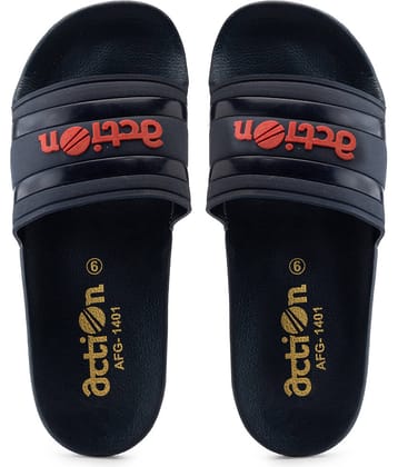 Action Navy Blue Men's Slide Flip Flop